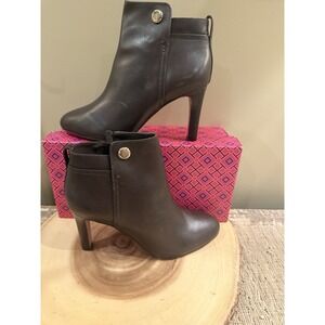 Tory Burch Bristol Almond Toe Brown Calf Leather Ankle Boots Bootie Sz: 7.5 $395